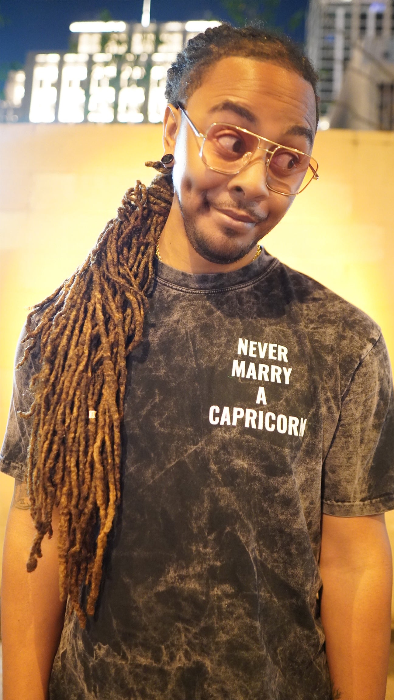 Black Stone Wash T-Shirt "NMAC"